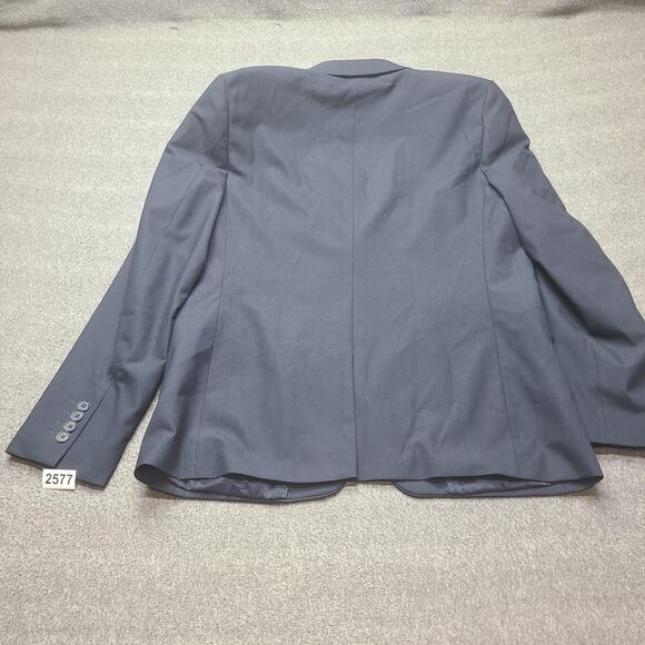 Calvin Klein Blazer Mens Large Navy Infinite Slim Fit 2 Button Sport Coat Jacket - Picture 7 of 8